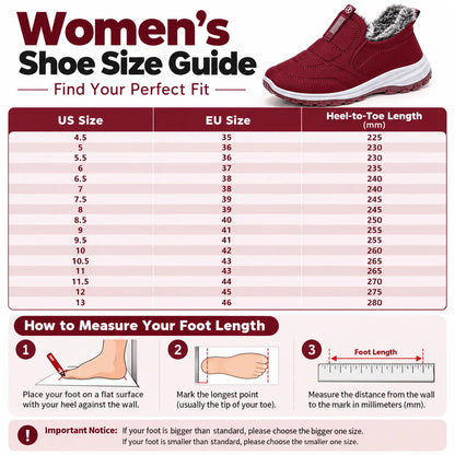 🔥55% OFF TODAY🔥 2026 New Arrival – Women’s Warm Fur-Lined Snow Boots | Lightweight Waterproof Slip-On Ankle Boots for Fall & Winter