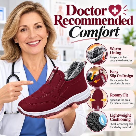 🔥55% OFF TODAY🔥 2026 New Arrival – Women’s Warm Fur-Lined Snow Boots | Lightweight Waterproof Slip-On Ankle Boots for Fall & Winter