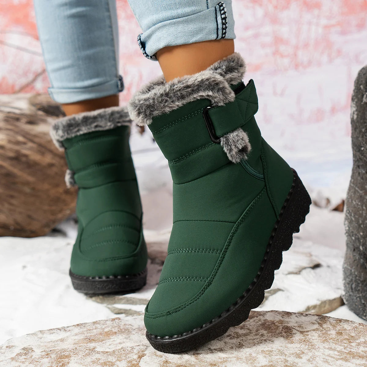🔥Last Day Sale 🔥Women’s Warm & Dry Waterproof Winter Boots
