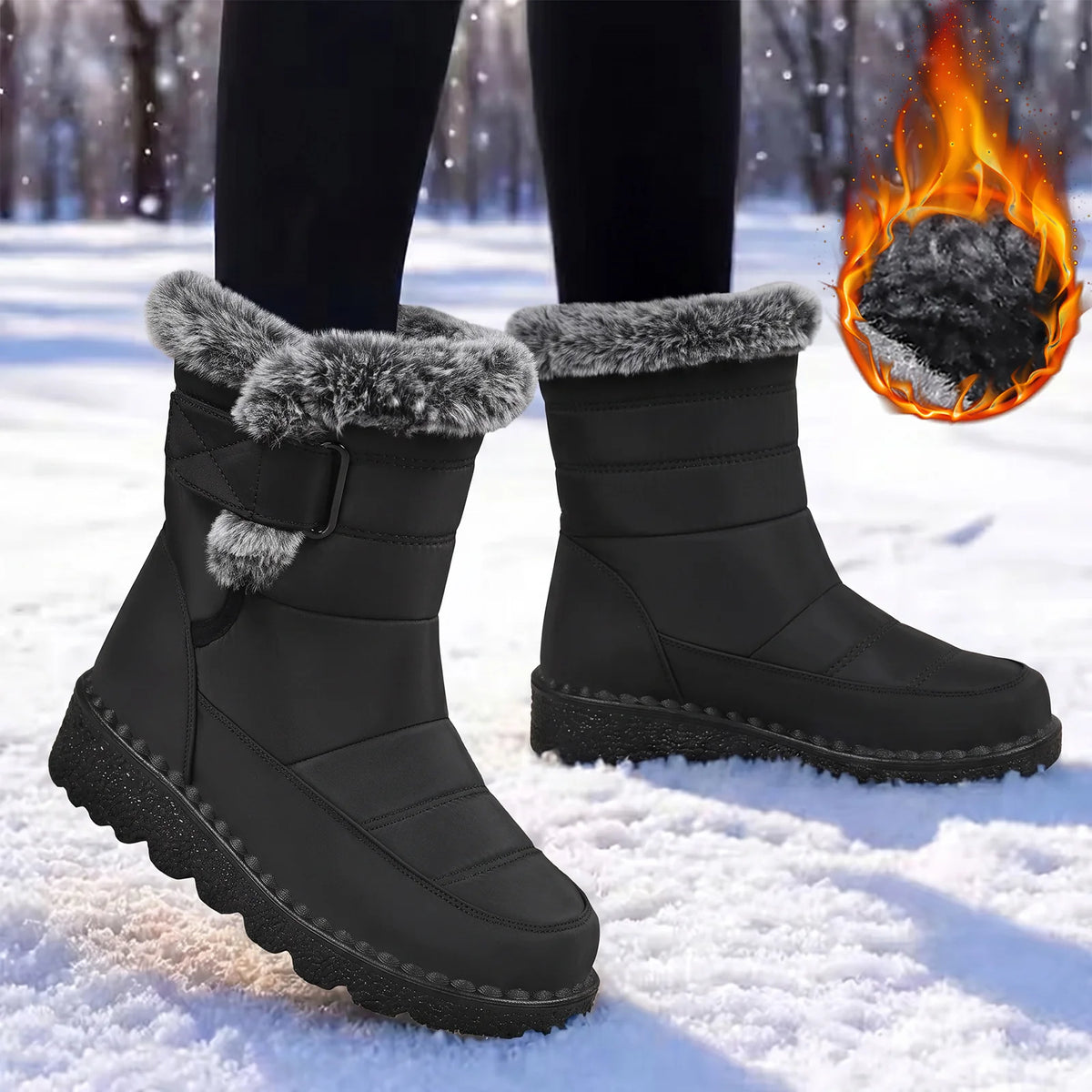 🔥Last Day Sale 🔥Women’s Warm & Dry Waterproof Winter Boots