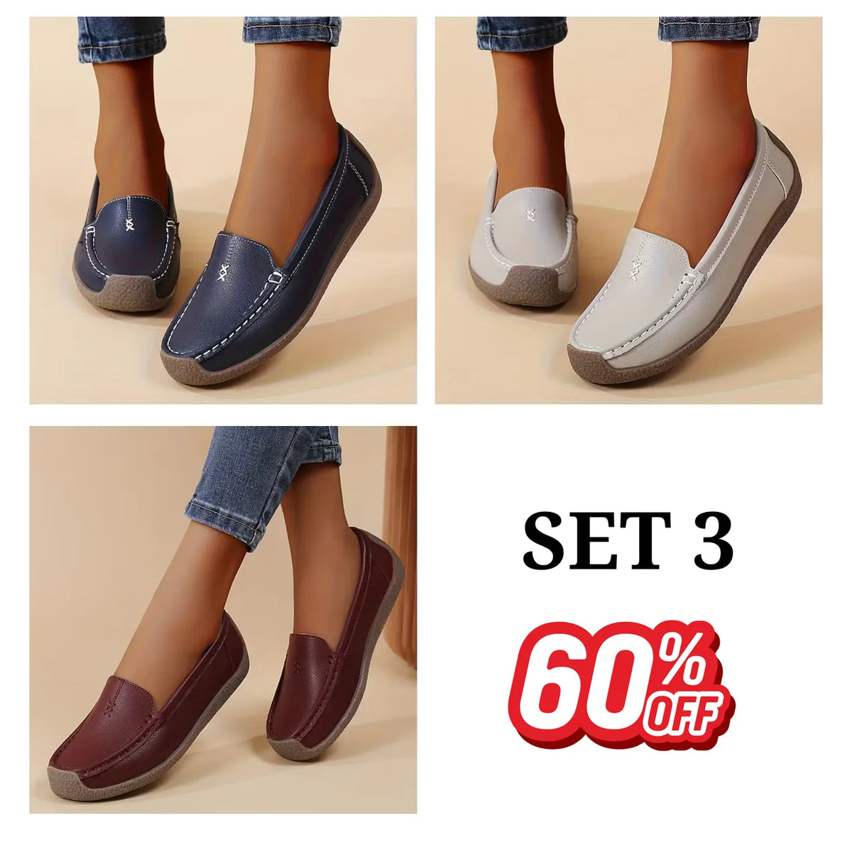 💥 Mega Sale - 50% OFF Best Sellers Today Only! Women’s Comfort Loafers – Supportive Footbed & All-Day Comfort