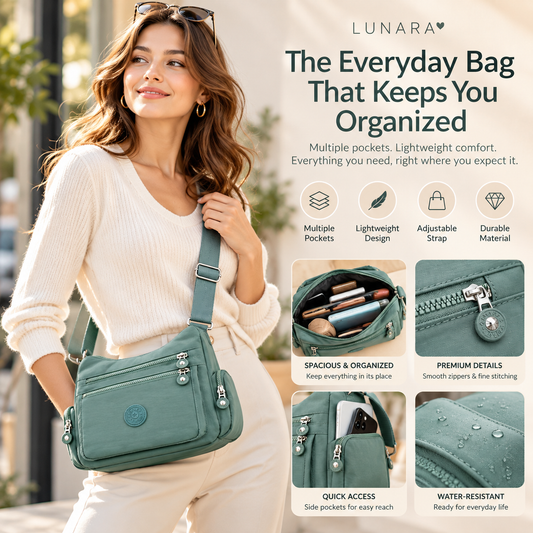 Lunara™ Multi-Pocket Crossbody Everything Has Its Place